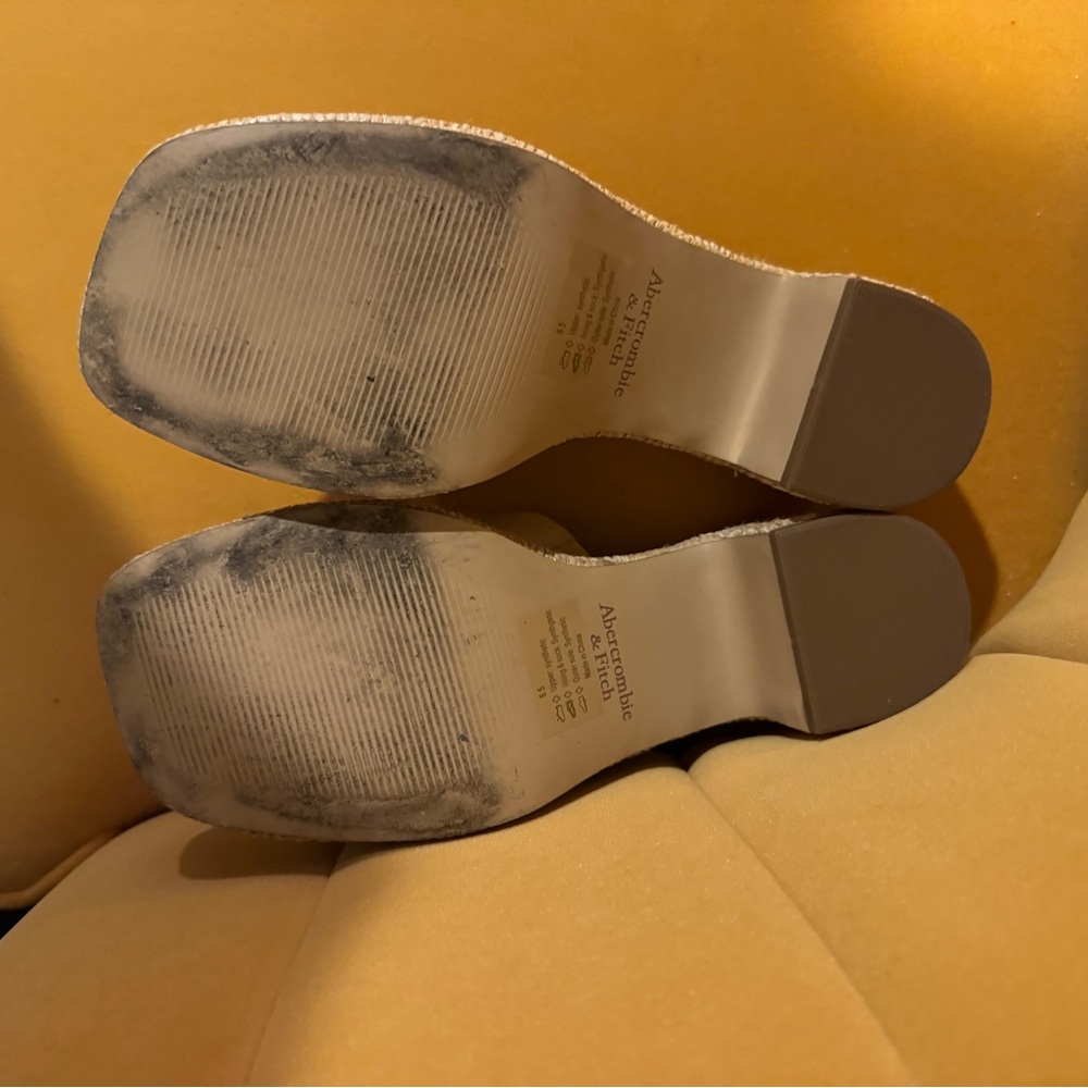 Abercrombie & Fitch Tan Mules with Block Heel - Picture 5 of 5